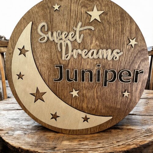 Laser Cut Child's Sweet Dreams Sign