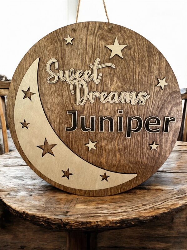 Laser Cut Child's Sweet Dreams Sign