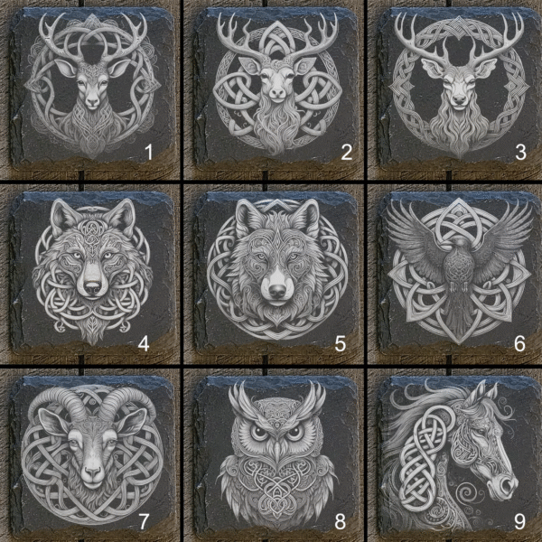 Celtic Animal Slate Coasters