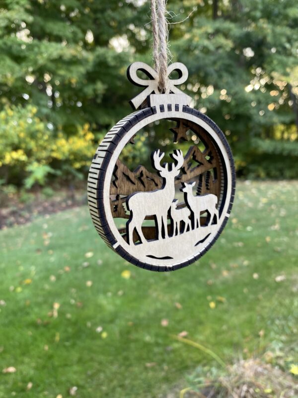 Custom Laser Cut Christmas Ornament