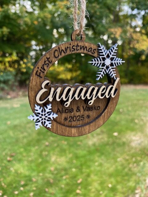 Customized Newlywed Christmas Ornament