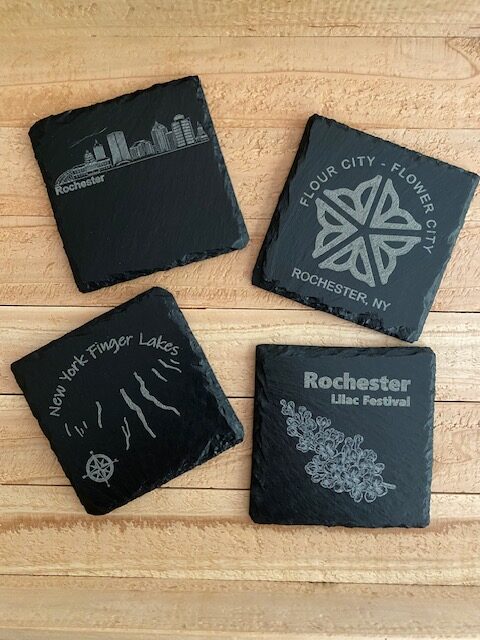 Custom Engraved Slate Coasters