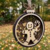 Custom Laser Cut Christmas Ornament