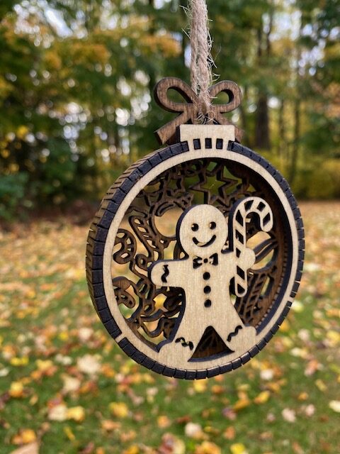 Custom Laser Cut Christmas Ornament