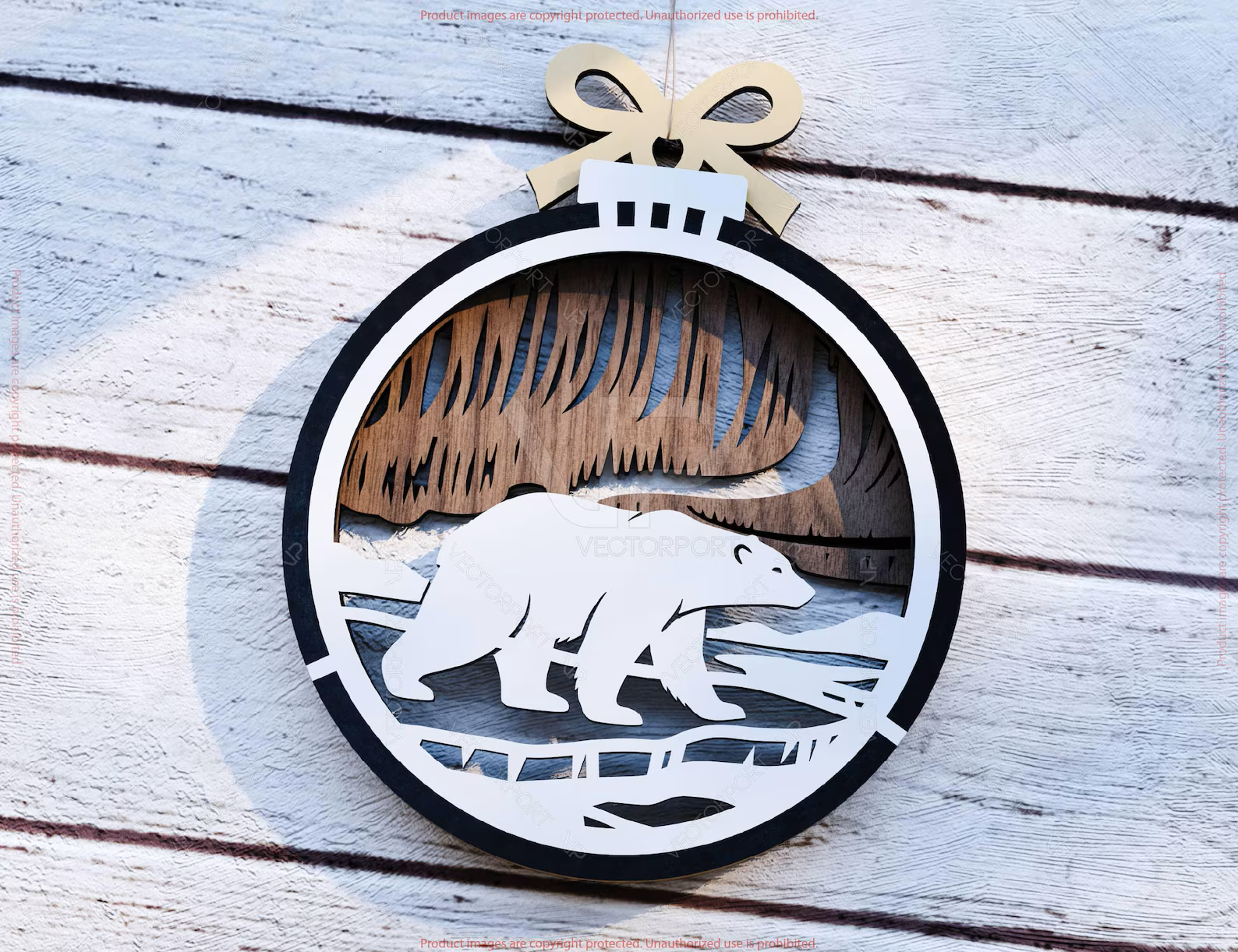 Custom Laser Cut Christmas Ornament