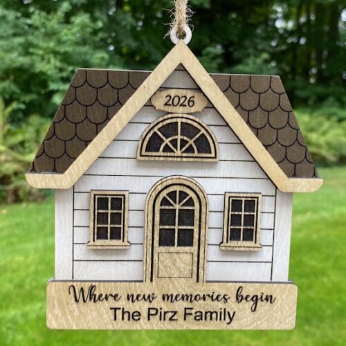 Custom Laser Cut New Home Ornament